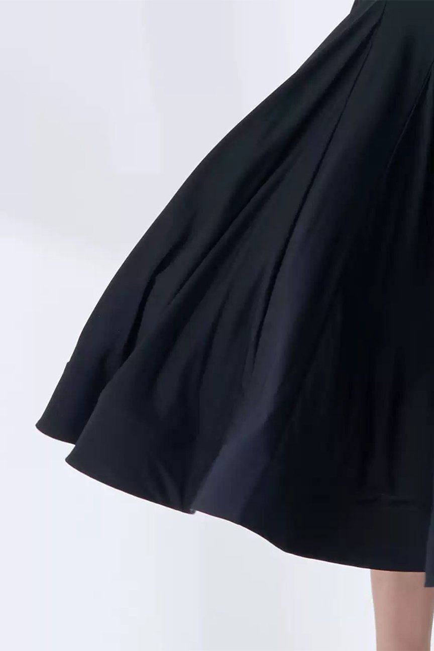Bailebelle Fashion high-end diamond international standard dance dress modern dance skirt one-piece practice dress tailor-made Black, Silver image 2