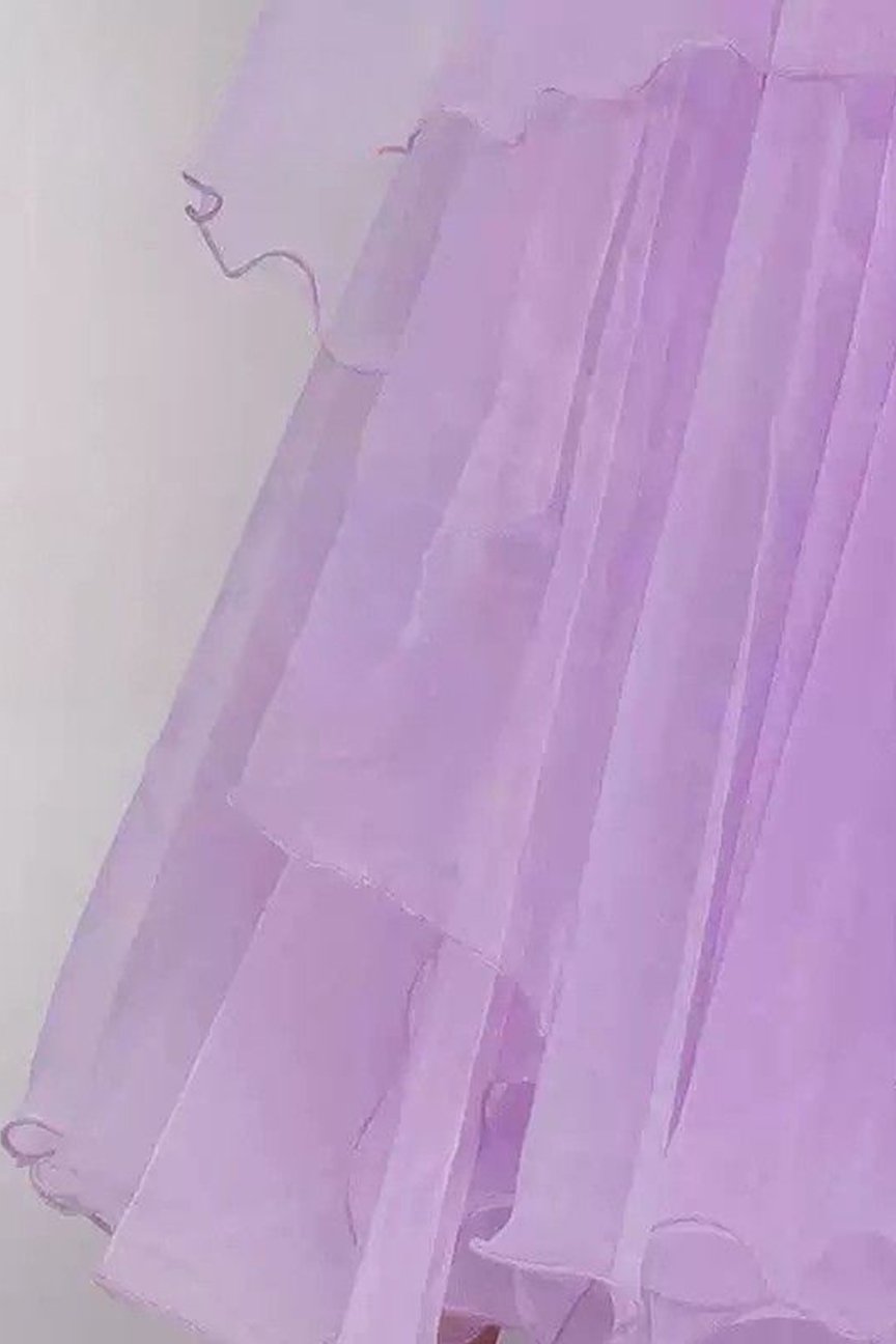 Bailebelle Fashion dance sequins social national standard performance competition dress modern waltz dance skirt swing Purple image 3