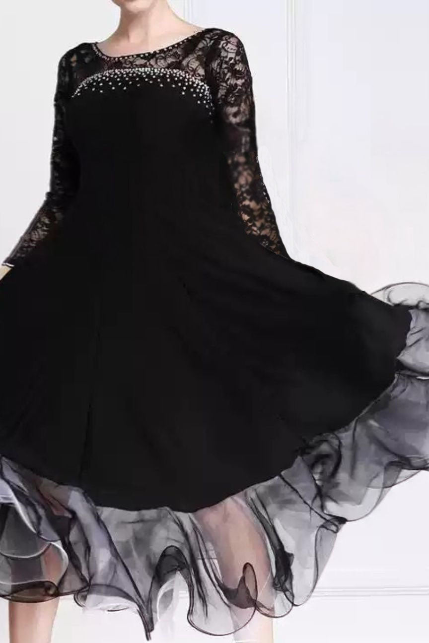 2018 new lace long-sleeved modern dance practice skirt modern dress square dance dress big swing skirt
Invoicing available
¥
680 image 0