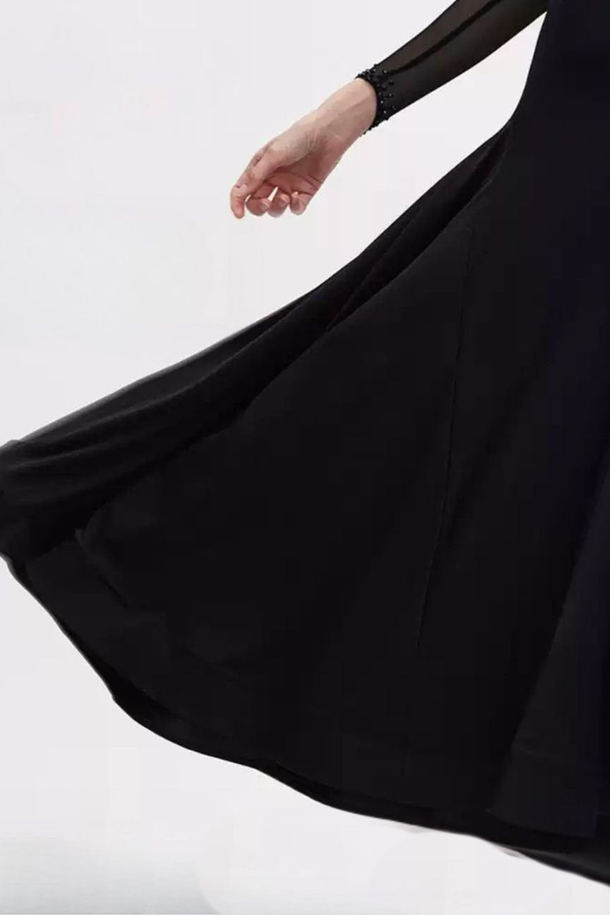 Modern dance skirt ballroom dance dress waltz practice suit tailor made image 0