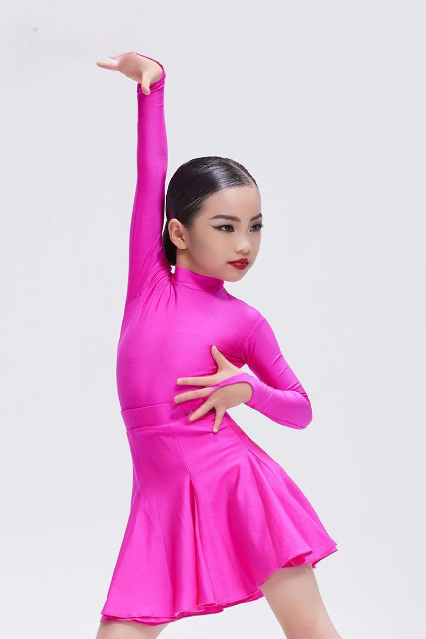 national standard dance Latin dance performance costume professional regulation costume Customized Latin + Modern Three-piece Set Nylon Pearlesce image 0