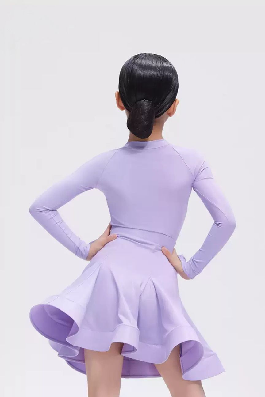 high-end customized children's and girls' international standard dance Latin dance uniforms Nylon Pearlesce image 0