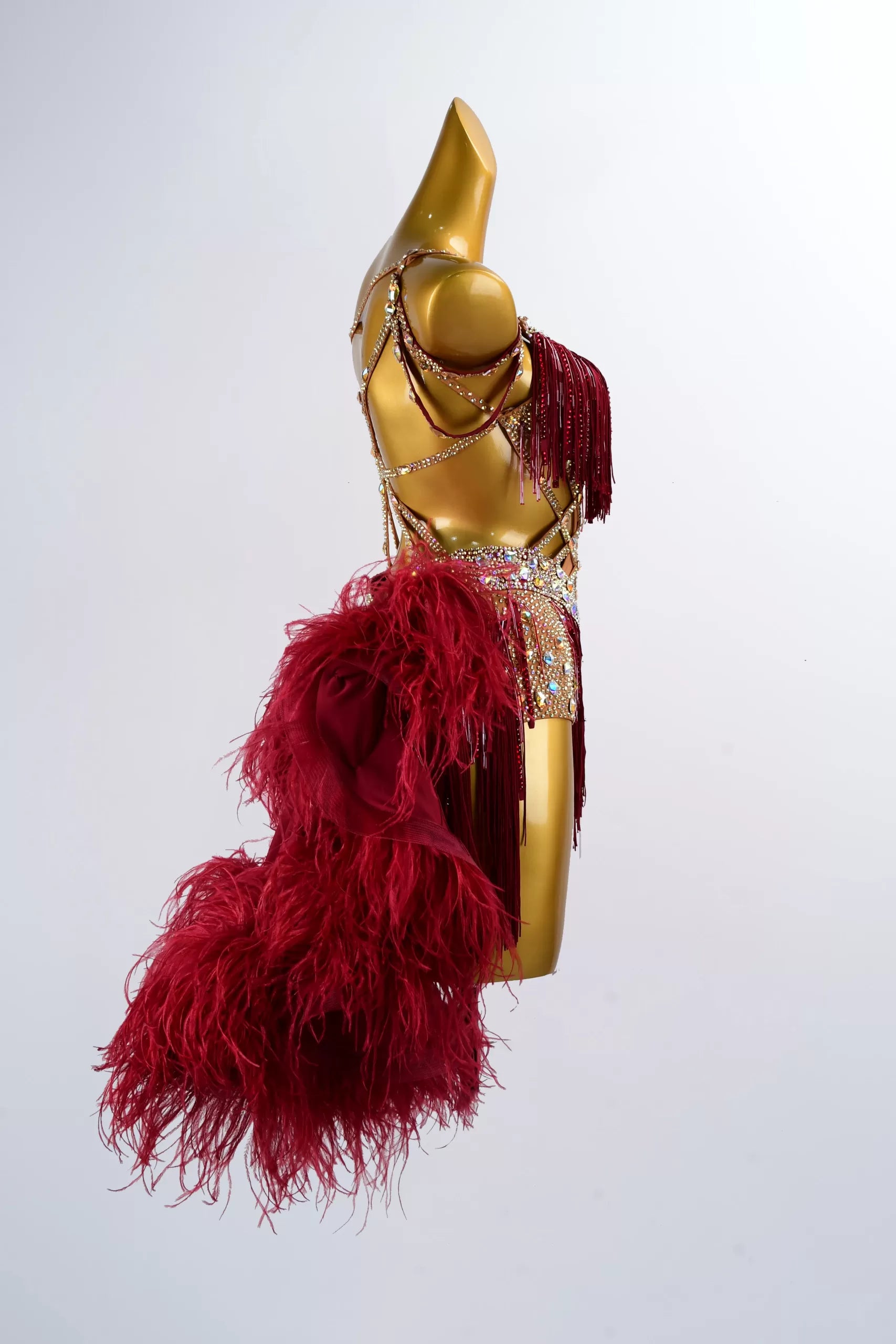 Red Latin Ballroom Dance Competition Dress image 2