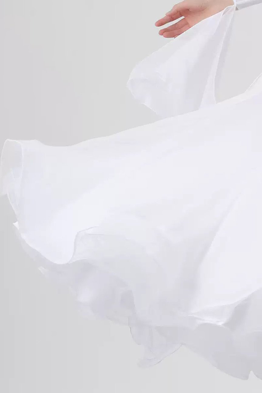 Bailebelle Fashion new tailor-made national standard modern dance performance competition big swing dress clothing female White image 4