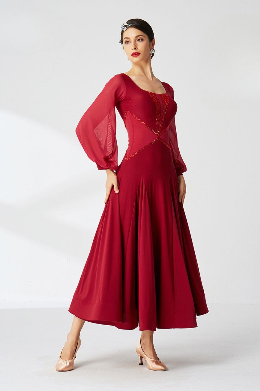 2023 new national standard modern dance costume ballroom dance waltz one-piece practice dress
Invoicing available
¥
680 image 0