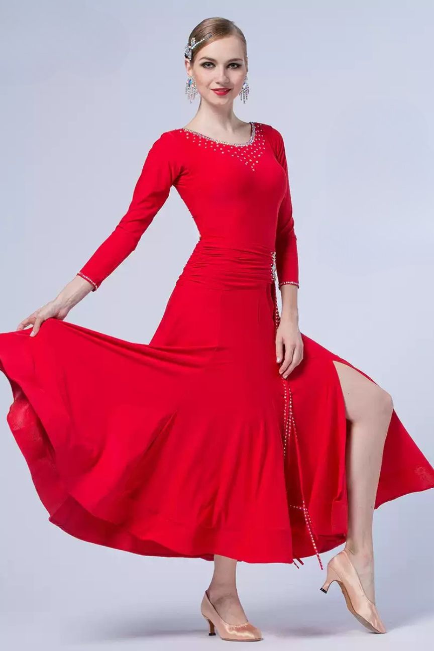 modern dance practice dress autumn adult female ballroom dance national standard performance practice clothes big swing dress
Invoicing available
¥
680 image 0