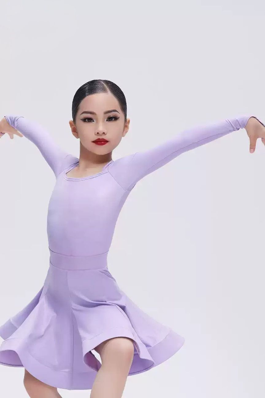 high-end customized children's and girls' international standard dance Latin dance uniforms Nylon Pearlesce image 0