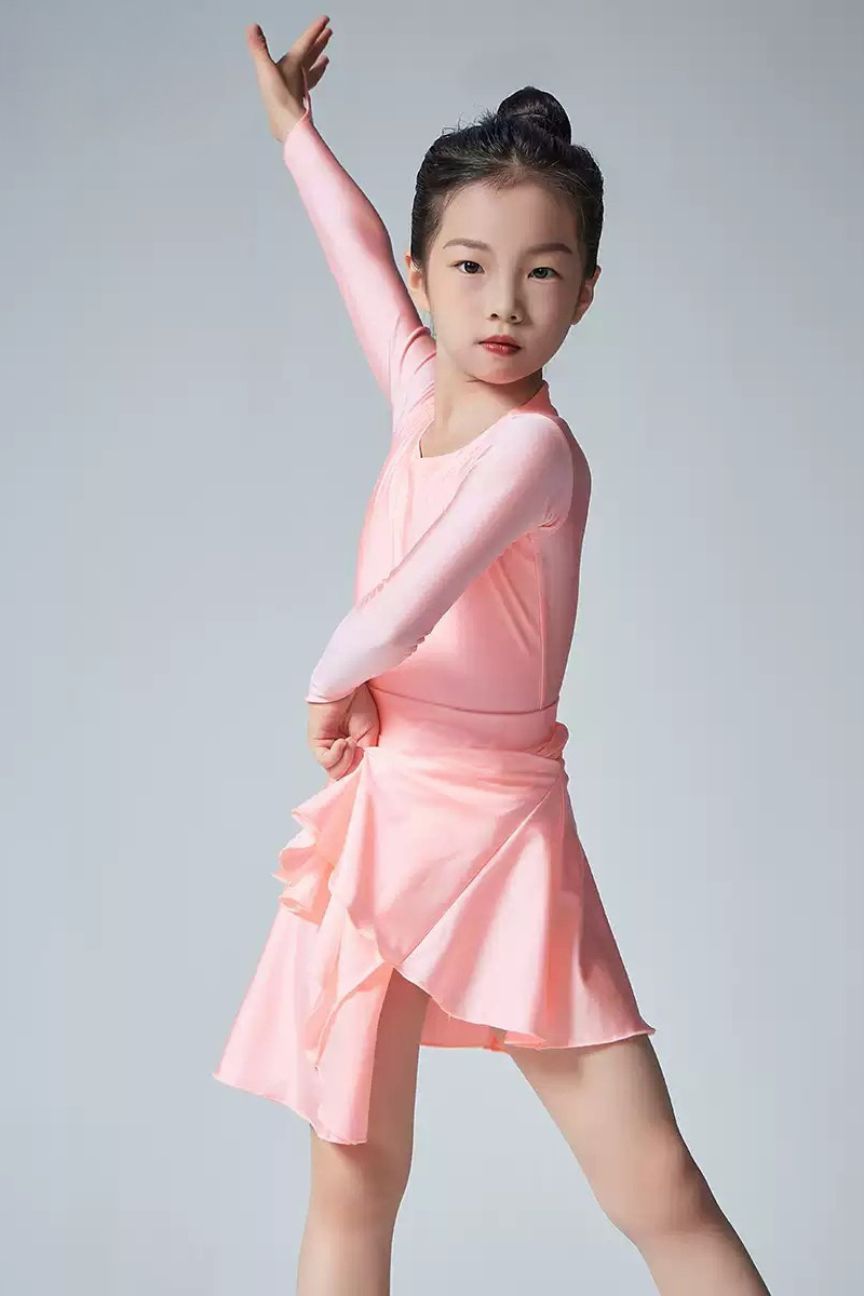 standard Latin dance clothing regulation clothing grading Customized Latin + Modern Three-piece Set Nylon Pearlesce image 0