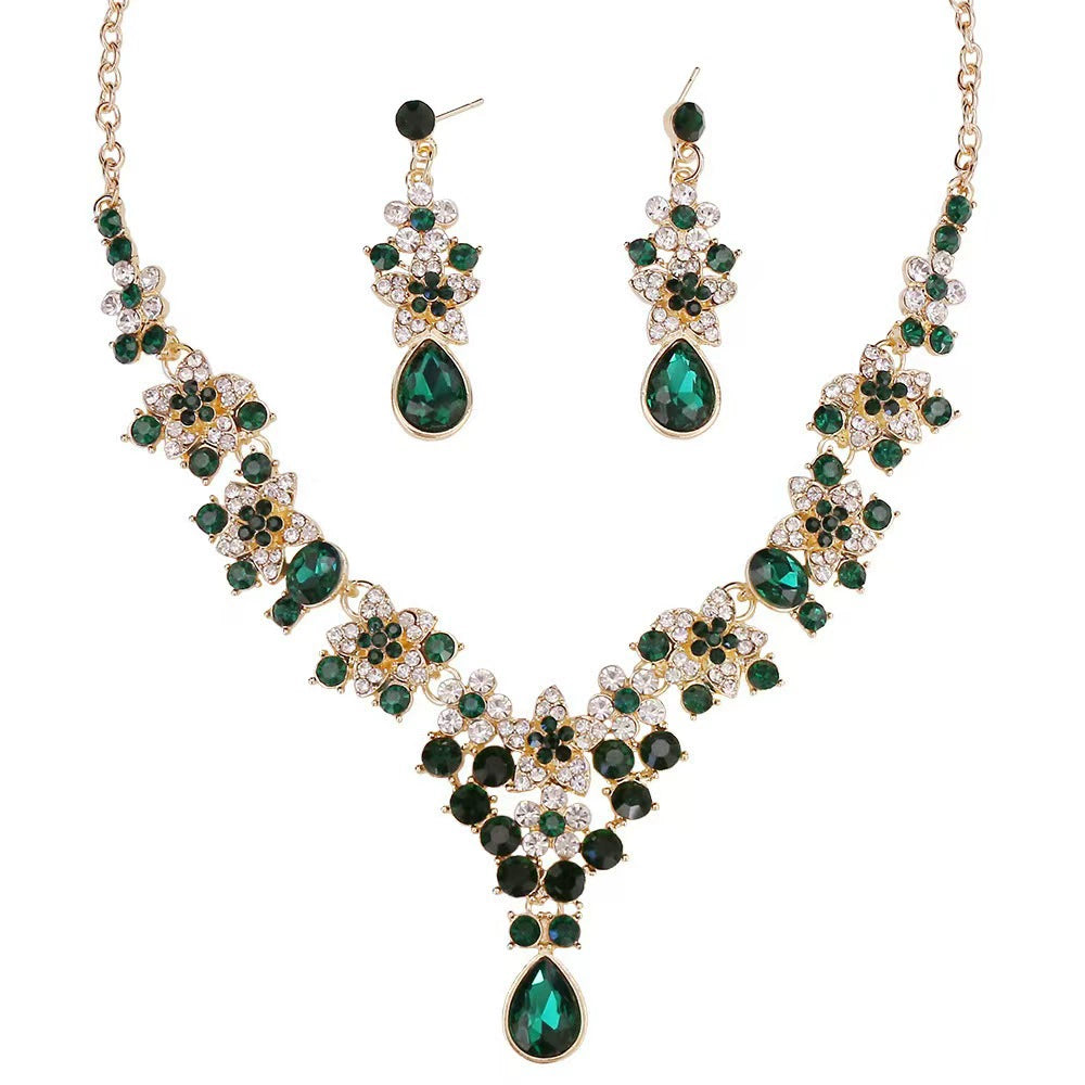 Exaggerated Water Drop Necklace – Large Chain Jewelry Gift for Women