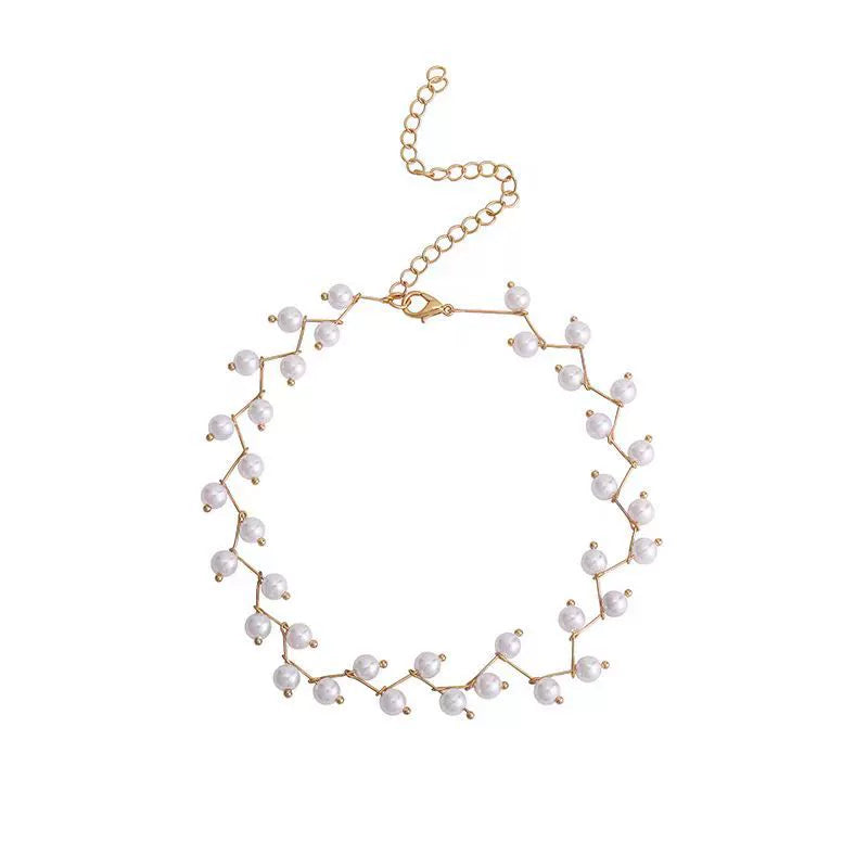 Pearl Collarbone Necklace – High End Neck Accessory for Women