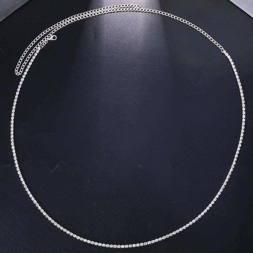 Rhinestone Claw Waist Chain