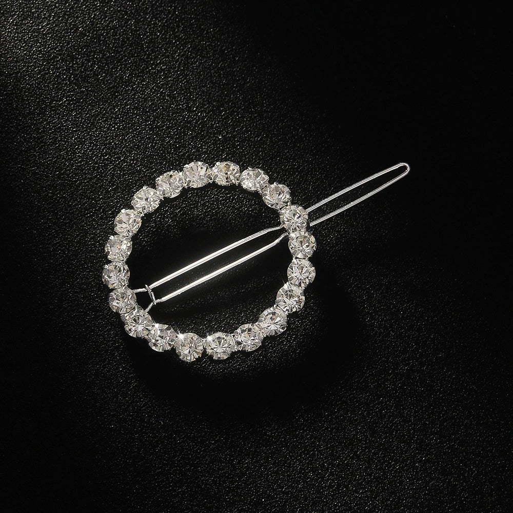 High-Grade Rhinestone Frog Buckle Ponytail Hair Clip