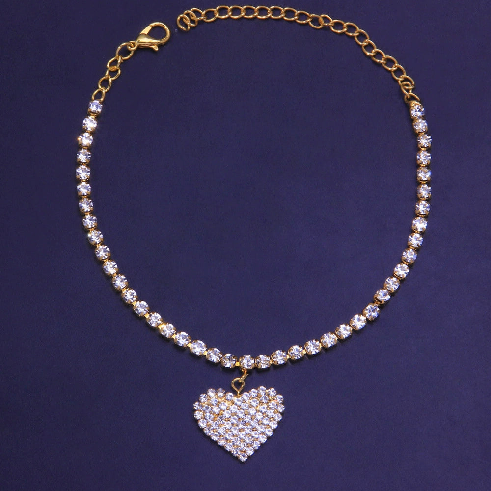 Diamond Heart Anklet