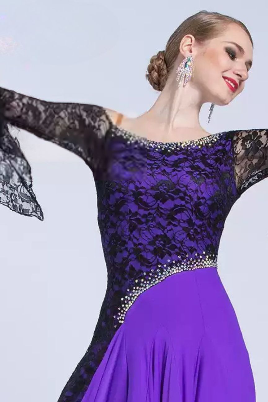 modern dance practice dress 2018 summer adult female embroidery mesh national standard performance training clothing image 0