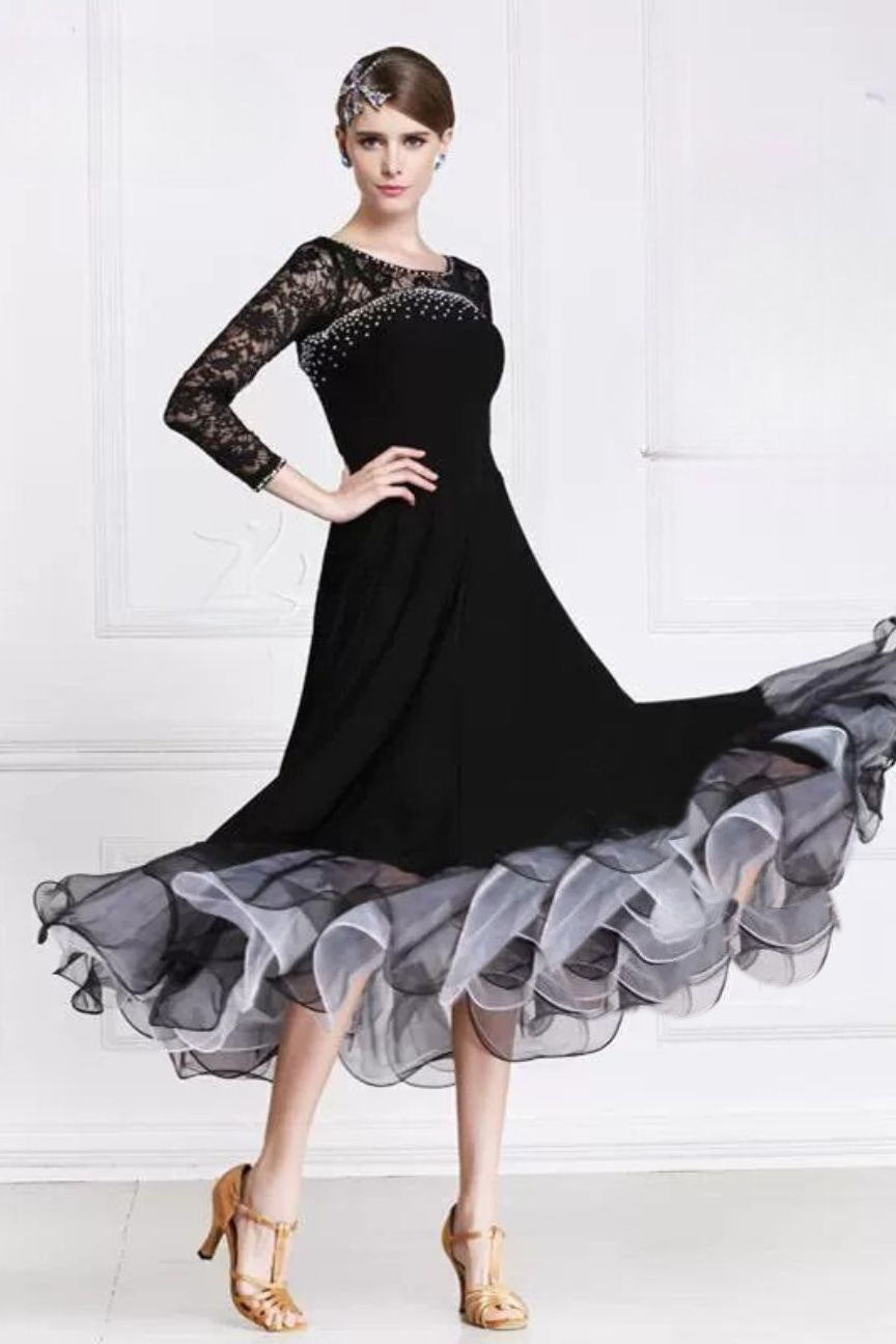 2018 new lace long-sleeved modern dance practice skirt modern dress square dance dress big swing skirt
Invoicing available
¥
680 image 2